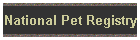 National Pet Registry
